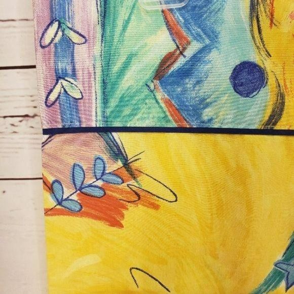 Abstract Yellow 2 Piece king vtg New Pillowcases - Picture 9 of 11